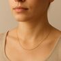 9ct Yellow Gold Light Diamond Cut Curb Chain – 16in To 20in, thumbnail 2 of 8