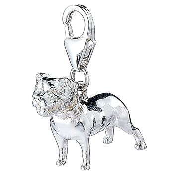 Sterling Silver Staffordshire Bull Terrier Charm, 4 of 6
