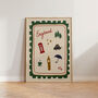 England Stamp Illustration Wall Art, thumbnail 1 of 8