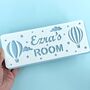 Personalised Hot Air Balloon Children's Door Plaque, thumbnail 1 of 12