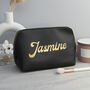 Personalised Vegan Leather Wash Bag, thumbnail 3 of 12