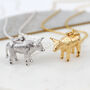 Gold Plated Or Silver Chinese Year Of The Ox Necklace, thumbnail 1 of 5