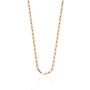 Gold Plated Box Link Chain Necklace, thumbnail 2 of 6