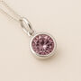 Personalised Sterling Silver June Alexandrite Birthstone Necklace, thumbnail 1 of 8