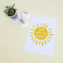 You Are My Sunshine, Typography Print, thumbnail 3 of 4