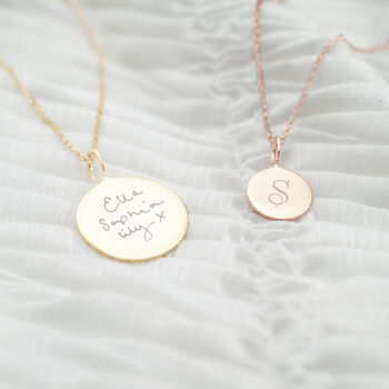 Sterling Silver Handwriting Sia Personalised Necklace, 2 of 12