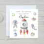 Personalised Space Birthday Card, thumbnail 2 of 2