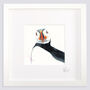 Inky Puffin Illustration Print, thumbnail 1 of 12