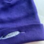 Narwhal Embroidered Beanie Hat, thumbnail 1 of 2