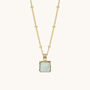 Amazonite Necklace In Gold Vermeil Plate, thumbnail 5 of 7