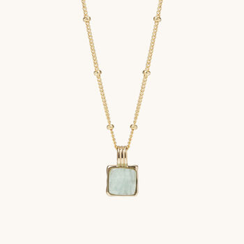 Amazonite Necklace In Gold Vermeil Plate, 5 of 7