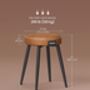 Set Of One/Two Dining Stools Synthetic Leather, thumbnail 10 of 12