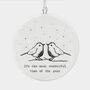 'Most Wonderful Time Of The Year' Porcelain Bauble, thumbnail 2 of 3