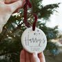 Personalised First Christmas Bauble Decoration, thumbnail 4 of 8