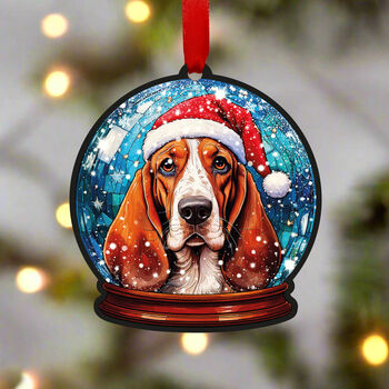 Basset Hound Dog Tree Decoration, 2 of 2