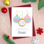 Personalised Christmas Baubles Scratch Card, thumbnail 2 of 9