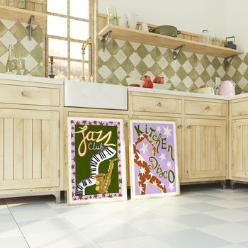 Jazz Club Retro Music Art Print, 10 of 12