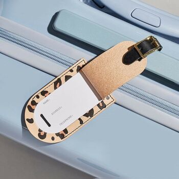 Personalised Leather Luggage Tag, 2 of 10