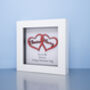 Personalised Valentine’s Day Gift Red Heart Names Small Frame, thumbnail 3 of 4