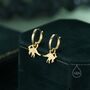 Parasaurolophus Dinosaur Dangle Hoop Earrings, thumbnail 5 of 11