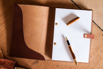 Personalised Leather Notebook, 7 of 7