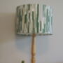 Abstract Green Lines Handmade Lampshade, thumbnail 1 of 9