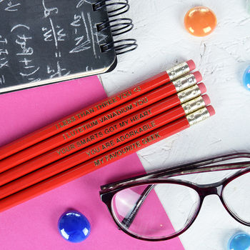 Adorkable Valentines Pencil Set, 4 of 4