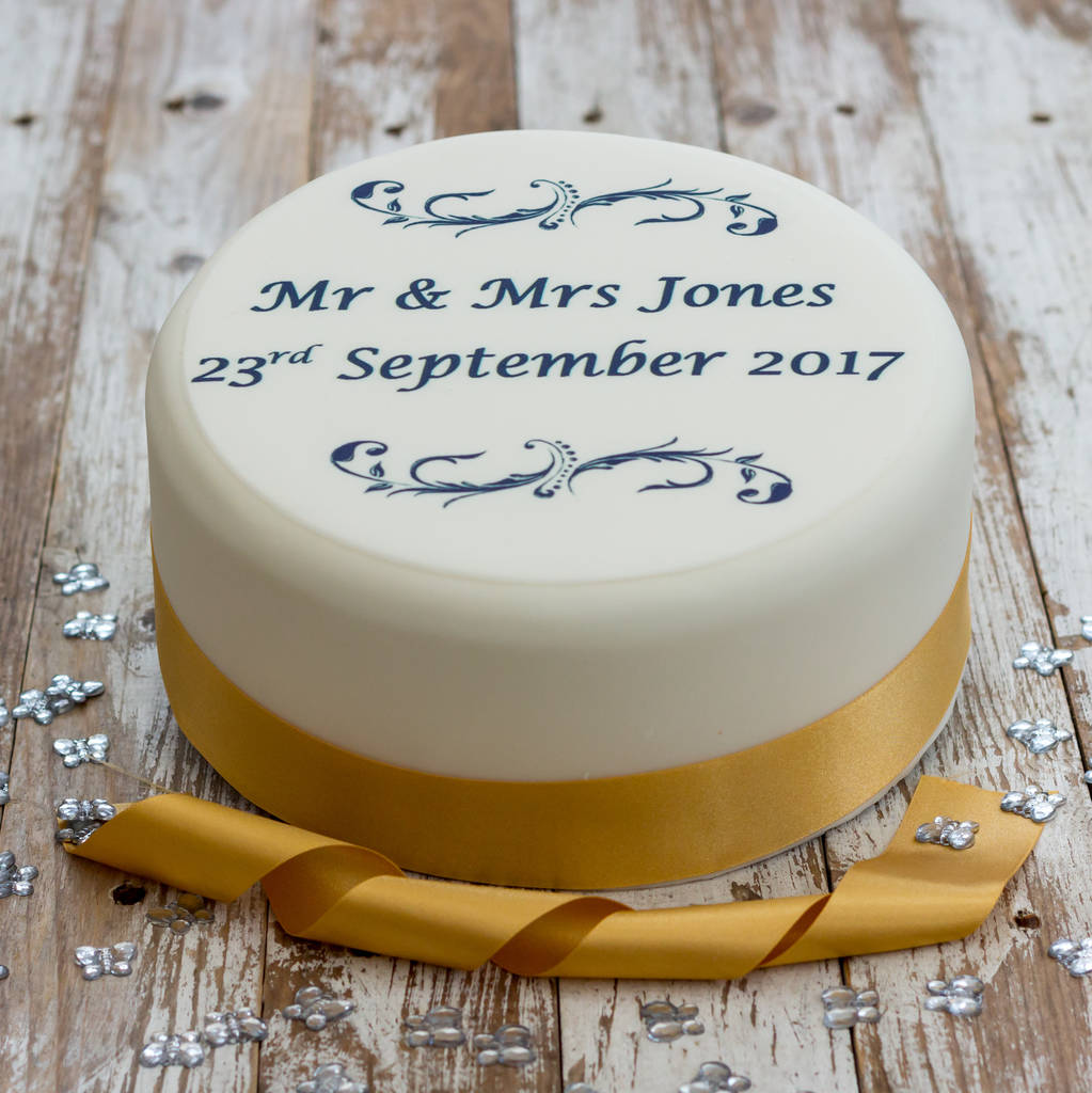 Personalised Wedding Cake Decoration, 1 of 2