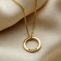 Micro 9ct Gold Personalised Message Necklace, thumbnail 3 of 5