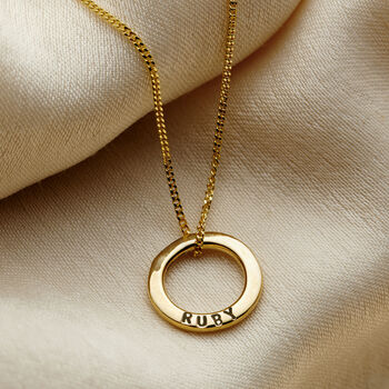Micro 9ct Gold Personalised Message Necklace, 3 of 5