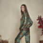 Silk Emerald Pyjama Set, thumbnail 4 of 5