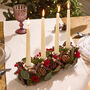 Country Christmas Candle Holder Centrepiece, thumbnail 1 of 6