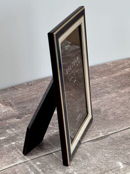 Beltrami Navy And White Border Photo Frame, 3 of 3