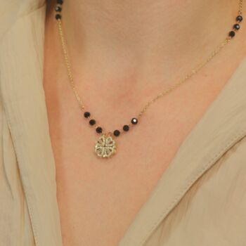 Mangalsutra Heart Magnet Foldable Zircon Necklace, 4 of 12