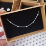 Sterling Silver Satellite Orb Ankle Chain Anklet, thumbnail 7 of 7