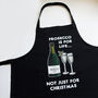 'Prosecco Is For Life' Christmas Apron, thumbnail 4 of 5