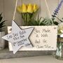 Personalised New Baby Gift Wooden Plaque, thumbnail 2 of 2
