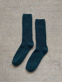 Forest Green Snow Socks, 4 of 5