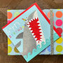 Laser Cut Shark Birthday Card, thumbnail 1 of 5