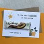 Personalised Teacher Thank You Chocolate Galaxy Card, thumbnail 1 of 3