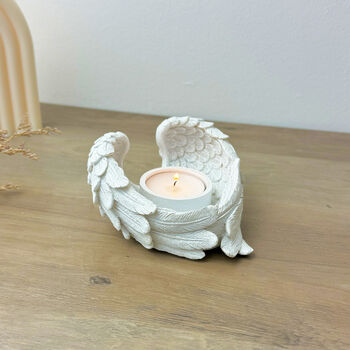 Sparkly Angel Wing Tealight Holder Remembrance Gifts, 4 of 10