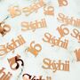 Personalised Mirror Birthday Table Confetti, thumbnail 1 of 11