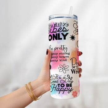 Inspirational Quotes Travel Mug Uplifting Mindfulness Tumbler, 7 of 8