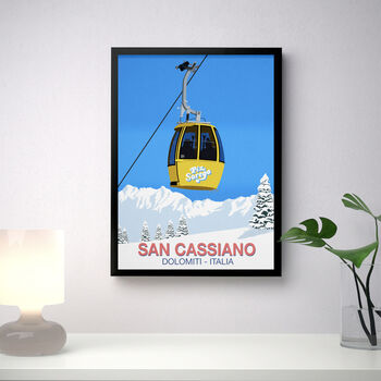 San Cassiano Ski Resort Poster, 3 of 6