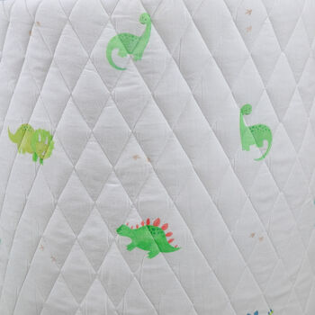 Personalised Dinosaur Quilted Toy Bag, 2 of 4