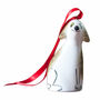 Handmade Ceramic Dog Christmas Decoration, thumbnail 6 of 7