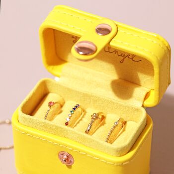 Personalised Mini Travel Ring Box, 10 of 10