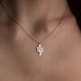 'Stay Strong' Sterling Silver Cactus Necklace, thumbnail 1 of 9