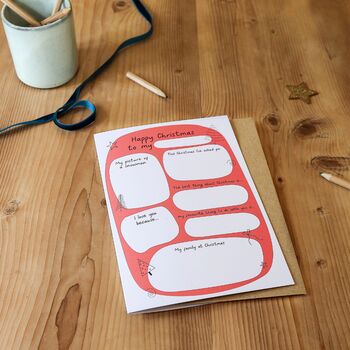 Diy Personalisable Keepsake Christmas Card From Kids, 9 of 9