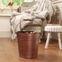 Copper Vintage Style Kindling Bucket, thumbnail 3 of 9